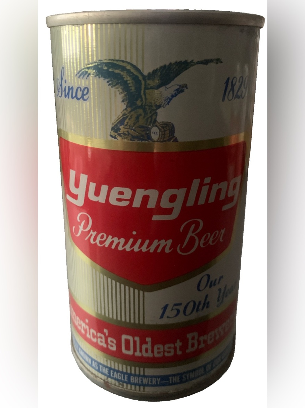 Vintage Beer Can Yuengling Premium Beer 150th Year Pull Tab Empty
